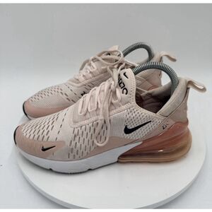 Nike Air Max 270 Light Soft Fresh Pink Oxford Black AH6789-604 Women Size 7.5